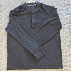 Eddie Bauer Dark Gray Long Sleeve Henley